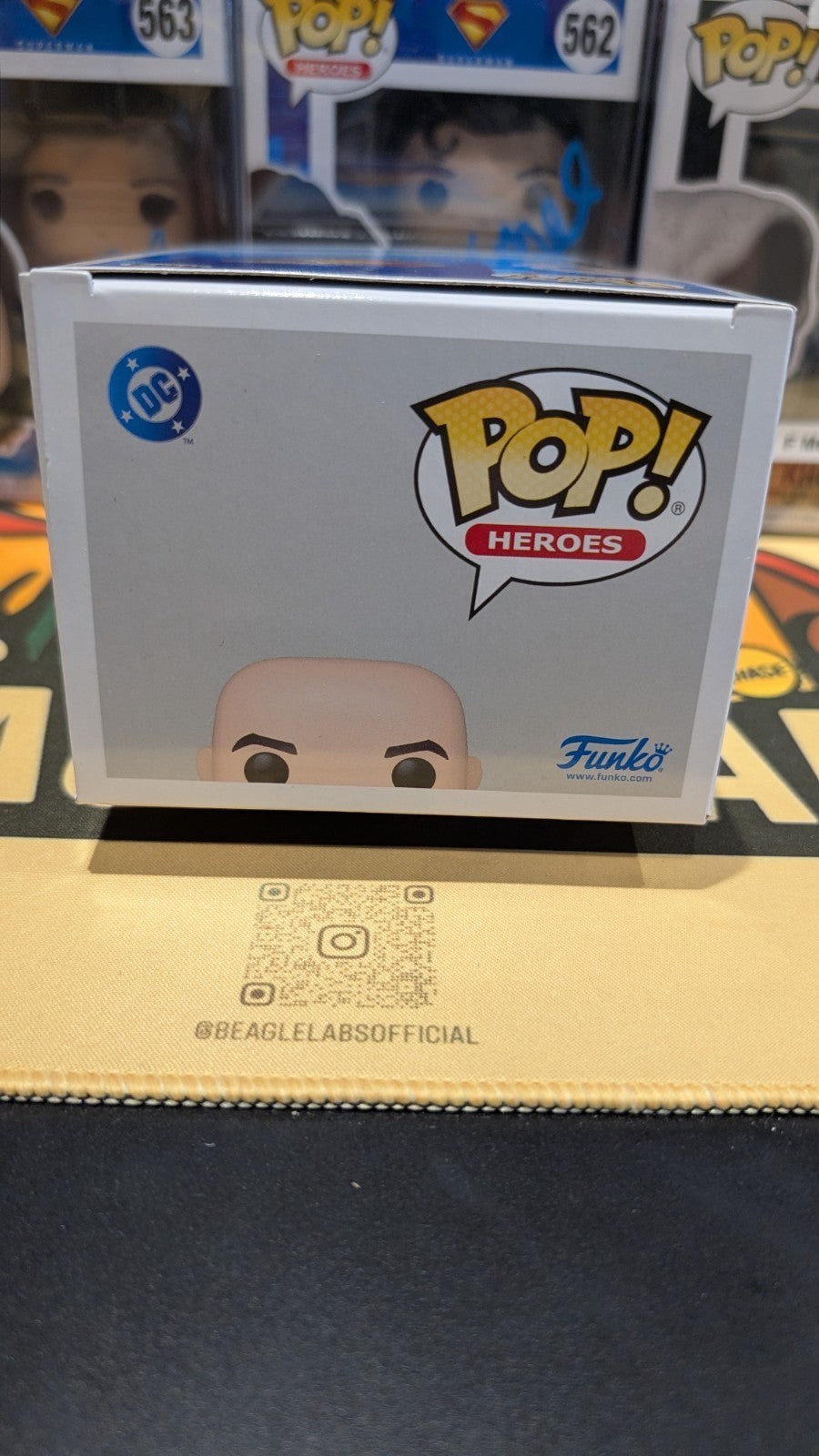 Funko Pop! DC Superman Lex Luthor 564 Signed Nicholas Hoult with Beckett COA