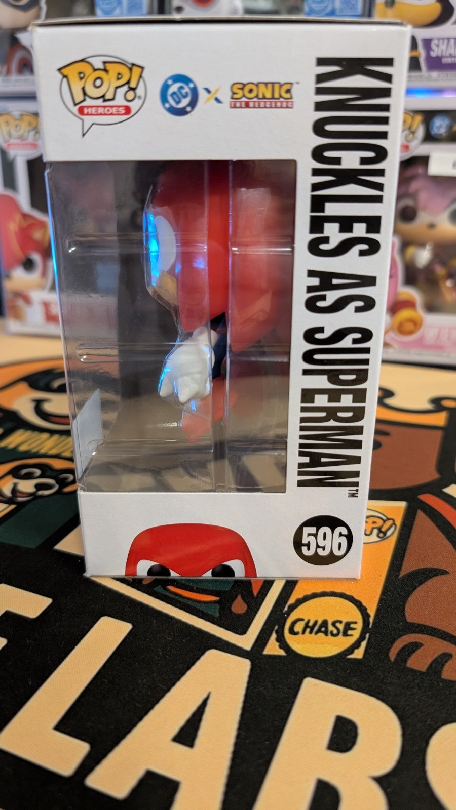 Funko Pop DC x Sonic The Hedgehog Knuckles As Superman #596 + Free Protector
