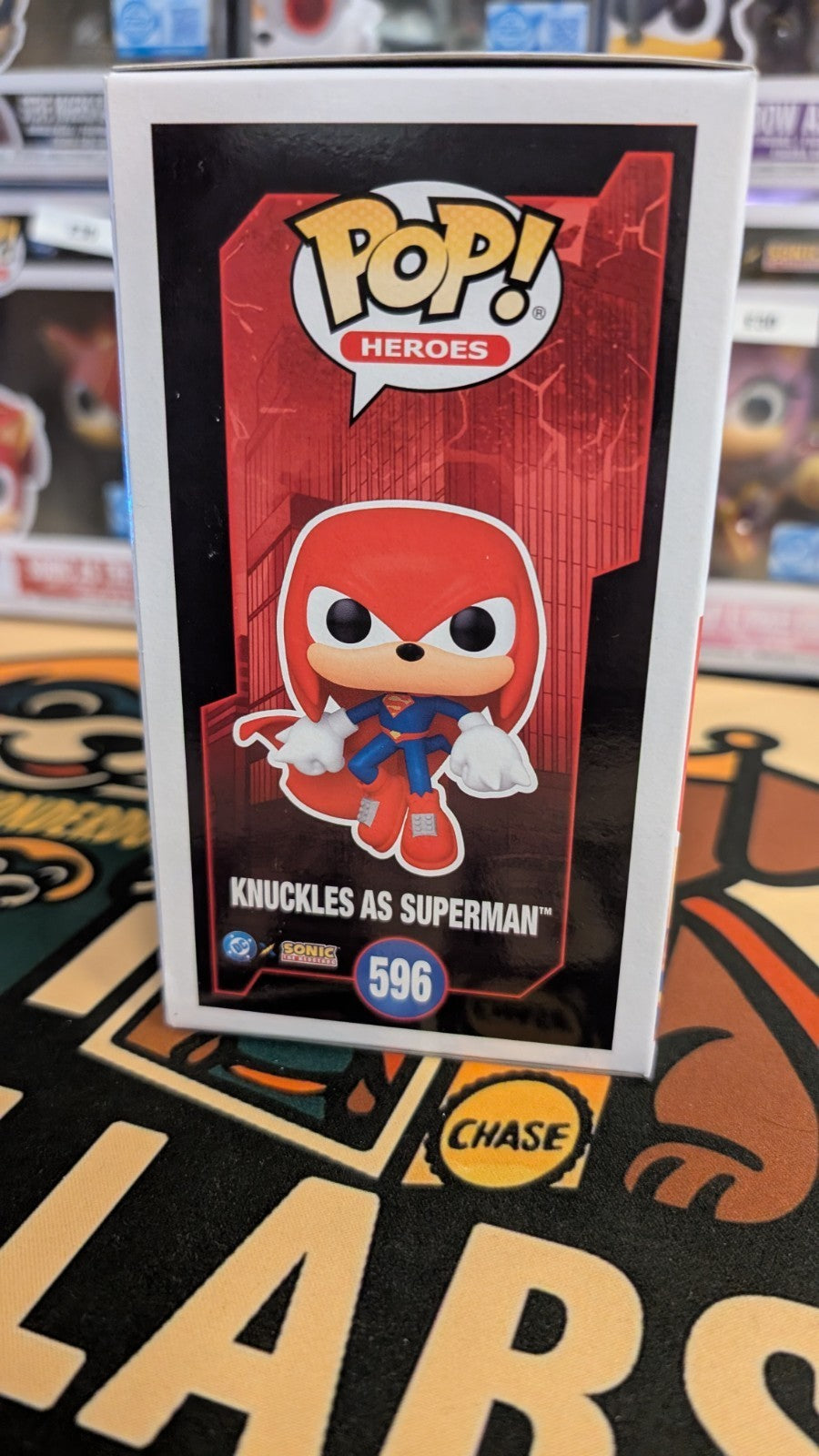 Funko Pop DC x Sonic The Hedgehog Knuckles As Superman #596 + Free Protector