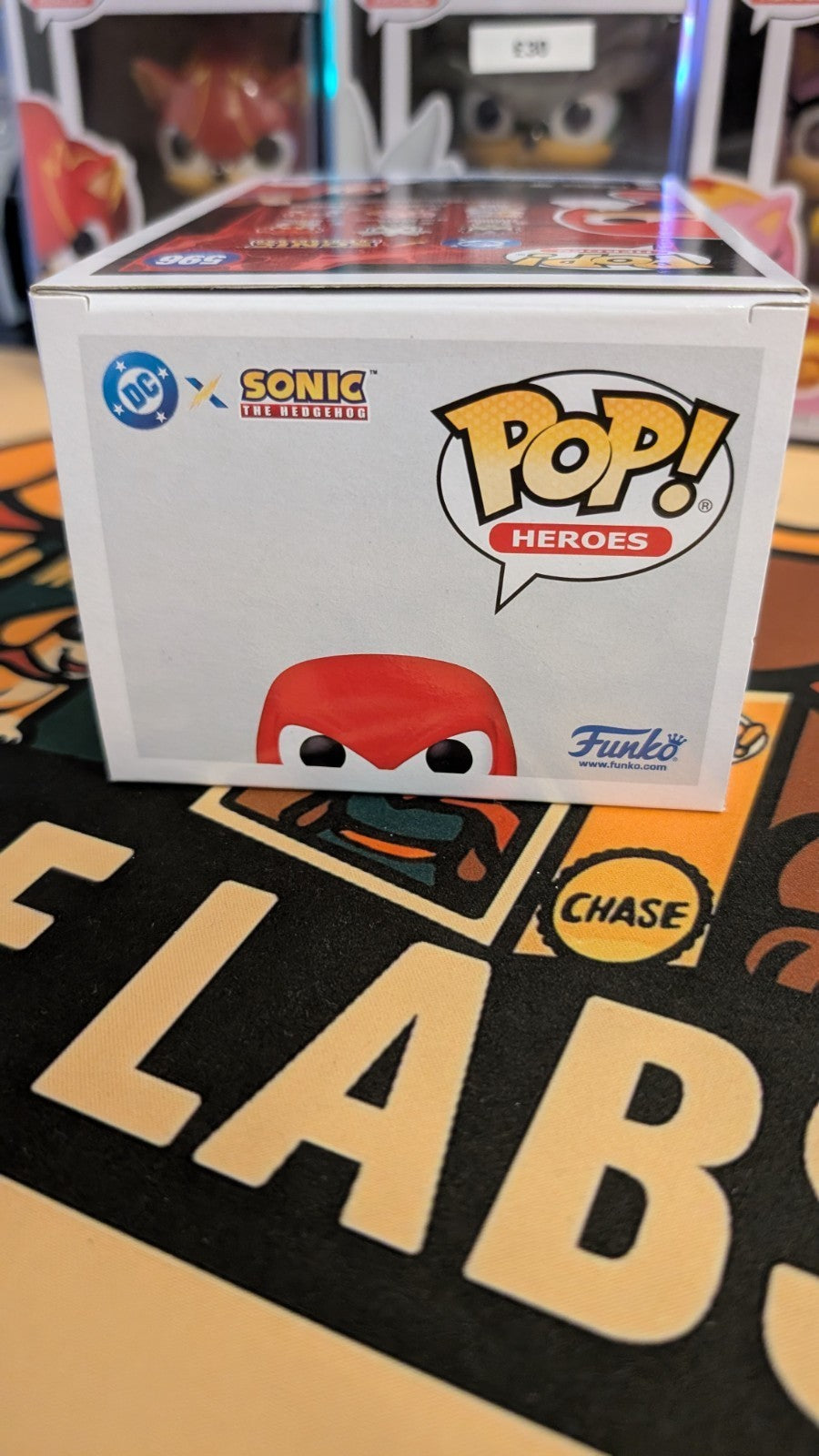 Funko Pop DC x Sonic The Hedgehog Knuckles As Superman #596 + Free Protector