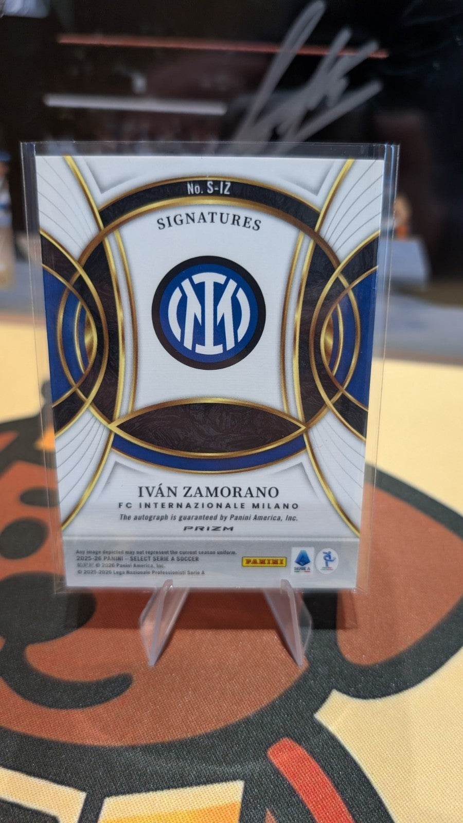 Ivan Zamorano 2025-26 Panini Select Serie A Signatures Auto Inter Milan Legend