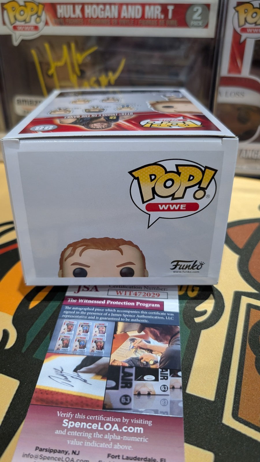WWE Funko Pop! #88 Otis Money In The Bank Signed Autograph JSA Witnessed COA