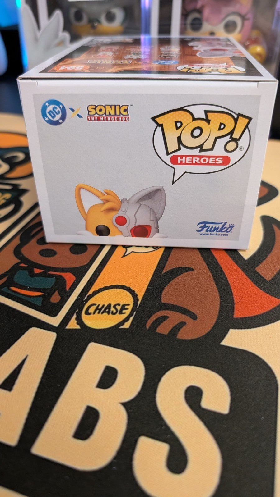 Funko Pop DC x Sonic The Hedgehog Tails As Cyborg #594 + Free Protector