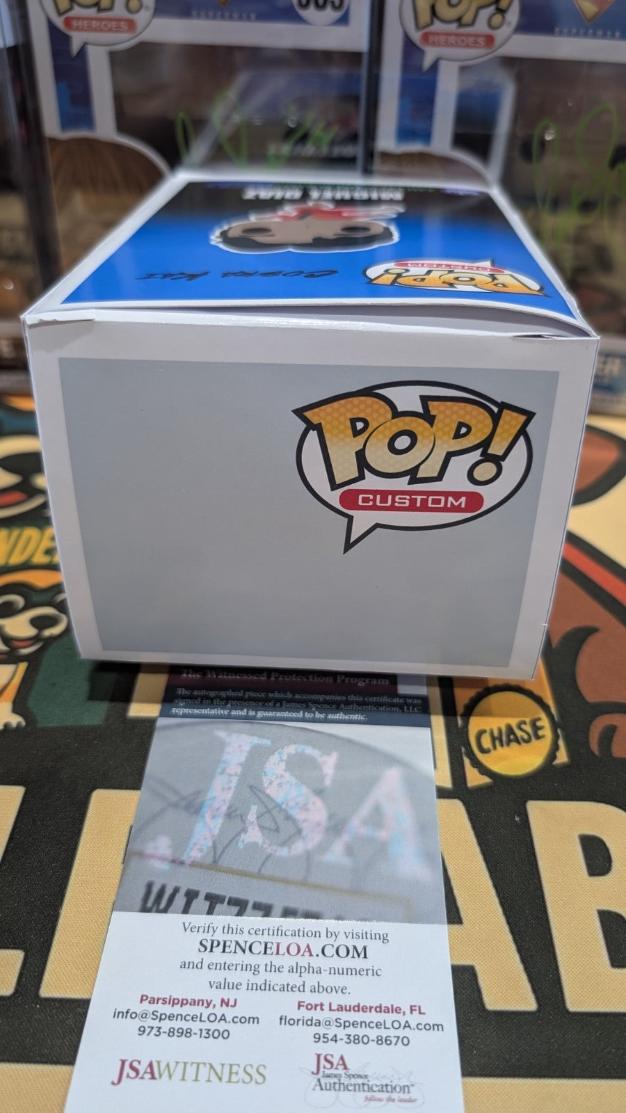 Custom Funko Pop! Cobra Kai Miguel Diaz Signed Xolo Mariduena With JSA COA