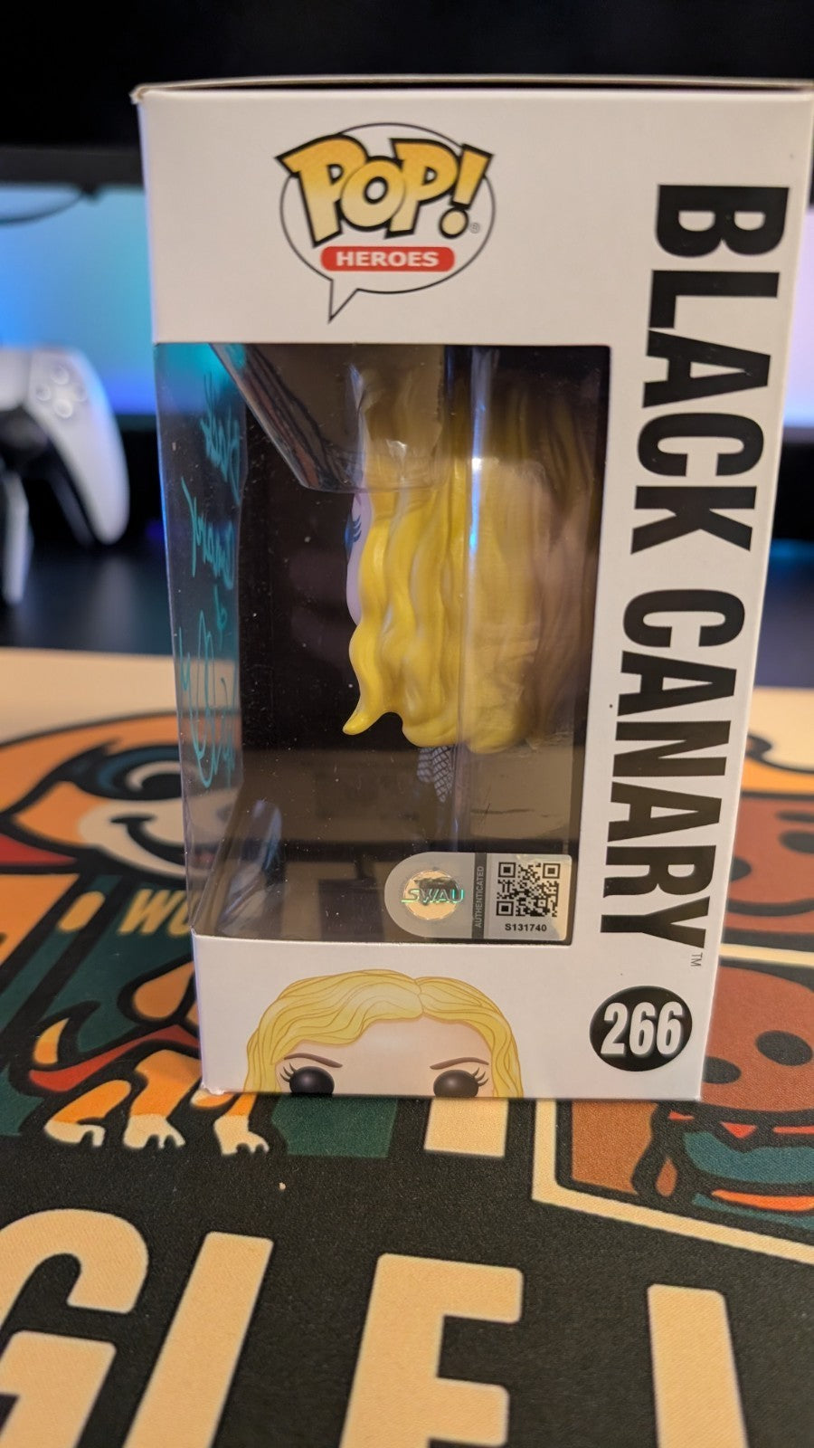 Funko Pop! DC Superheroes Arrow Black Canary Signed Katie Cassidy SWAU COA #266