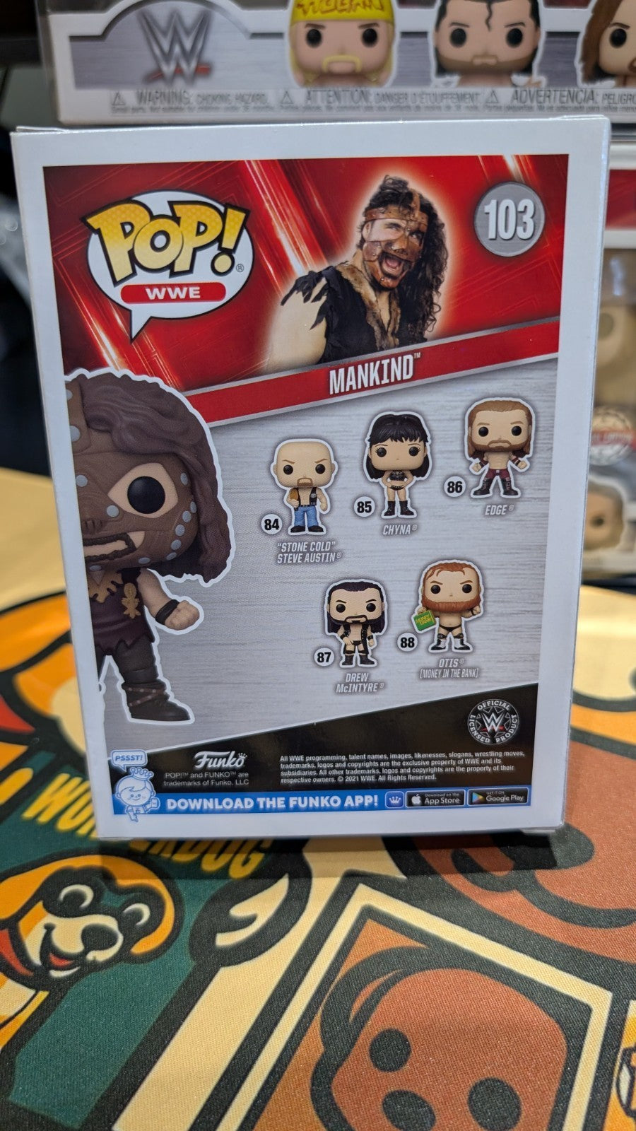 Funko Pop! WWE Mankind #103 Special Edition With Protector