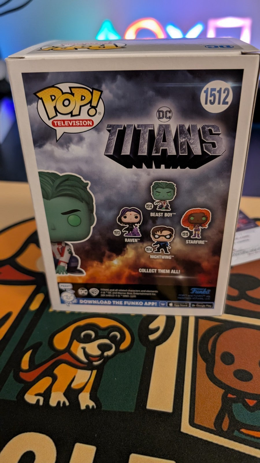 Ryan Potter Signed Beast Boy Funko Pop JSA Titans with JSA COA and Inscription