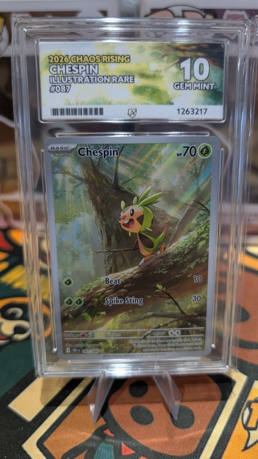 Chespin 087/086 - Chaos Rising - ACE 10 PERFECT SUBS - Pokemon TCG