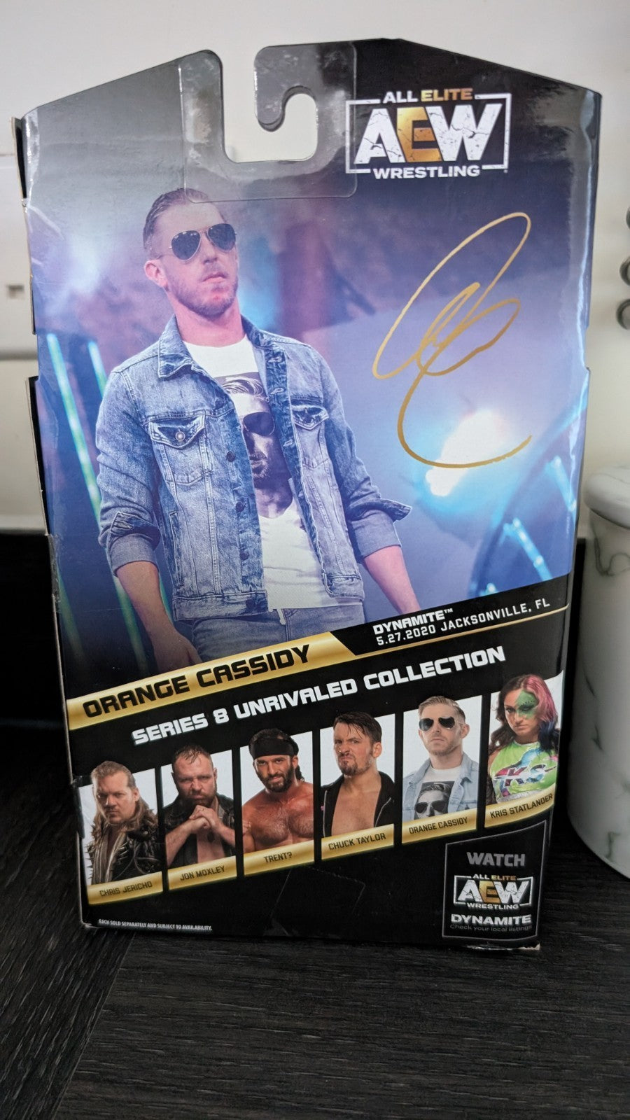 AEW Unrivaled Series 3 Orange Cassidy Signed Wrestling Figure SWAU COA WWE
