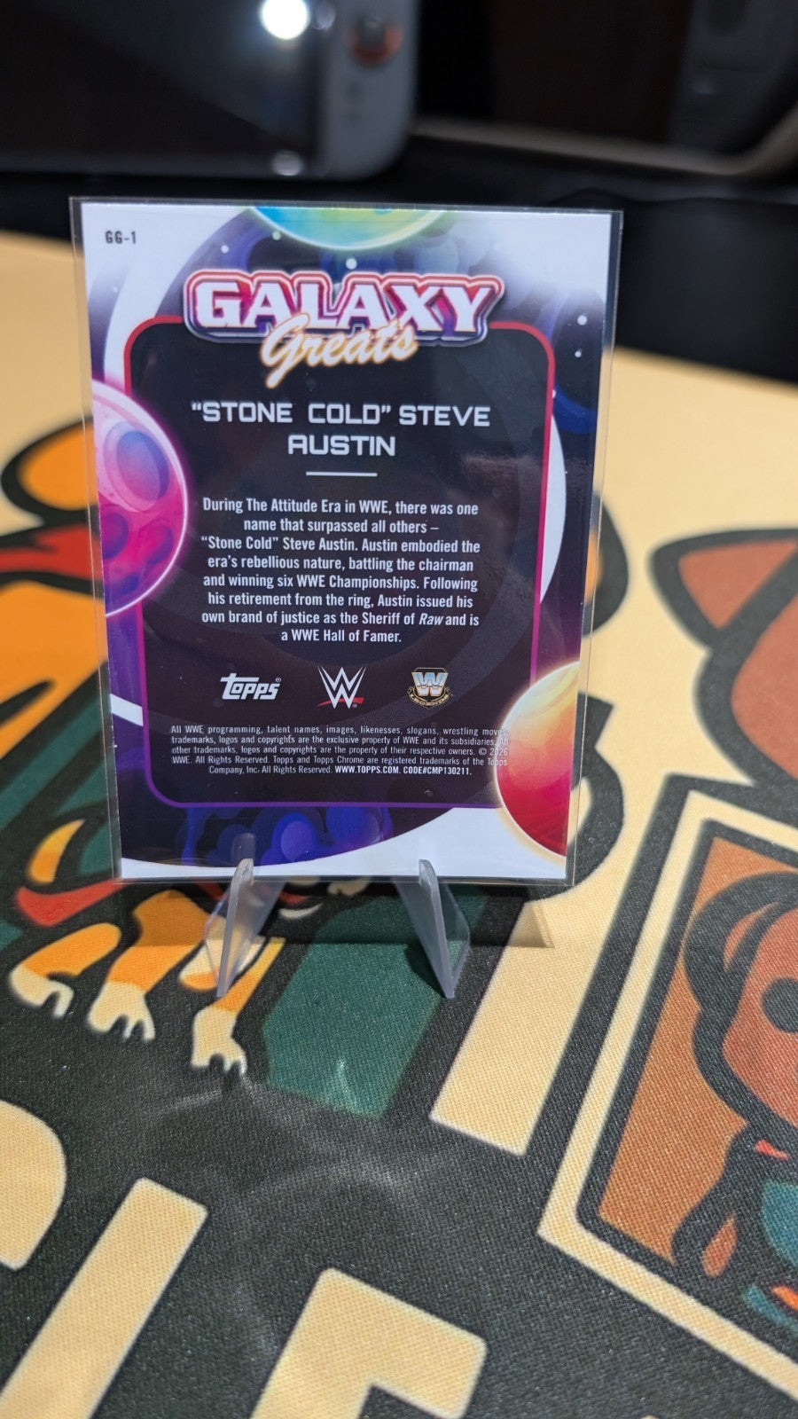 Stone Cold Steve Austin 2026 Topps Chrome Cosmic WWE Galaxy Greats #GG-1