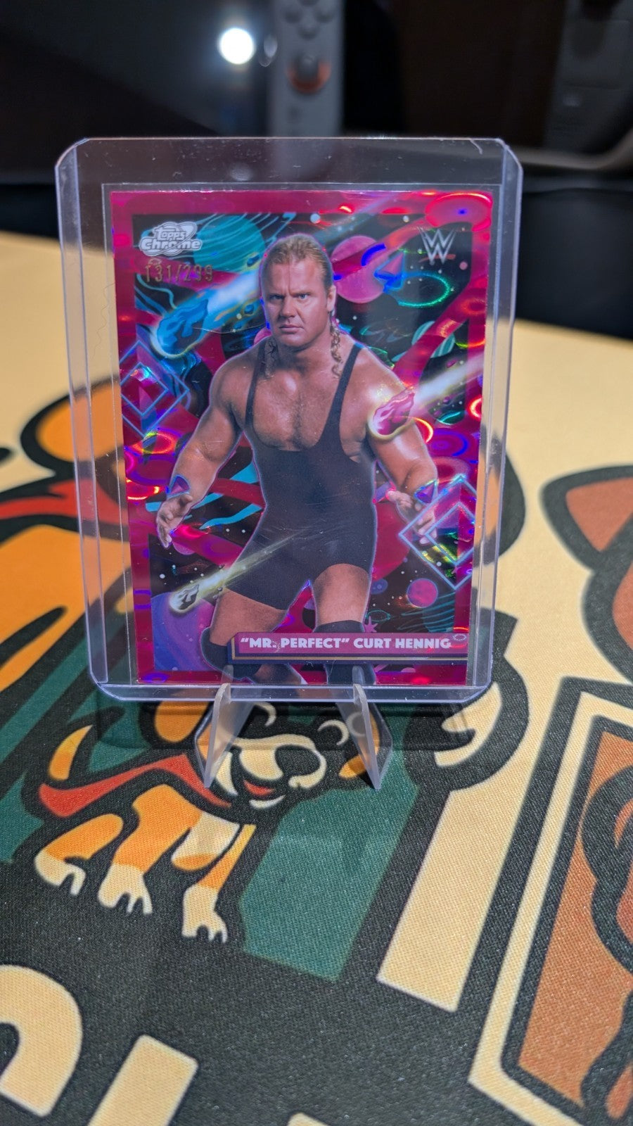 2026 Topps Cosmic Chrome WWE Mr Perfect Curt Henning Magenta Refractor #103 /299