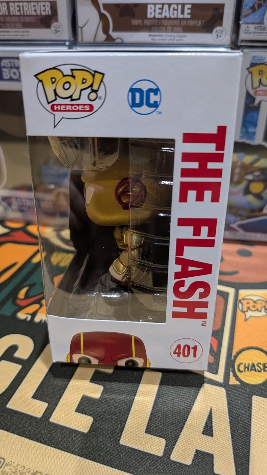 Funko Pop! Vinyl: DC Universe - The Flash Gold Metallic Exclusive #401