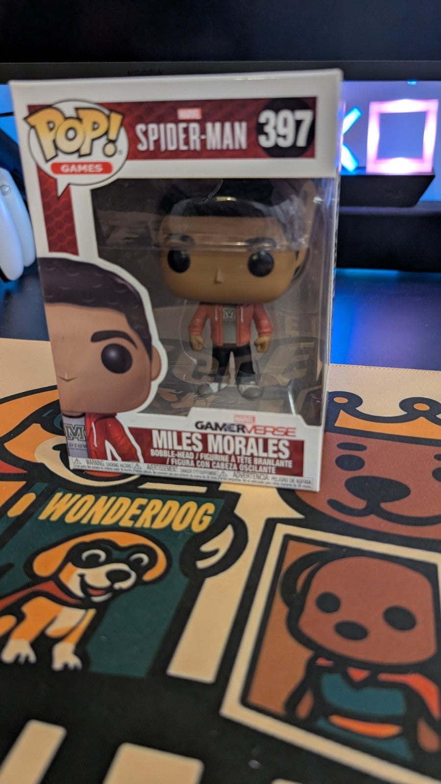 Miles Morales Spiderman Playstation Funko Pop #397 Marvel Spider-Man