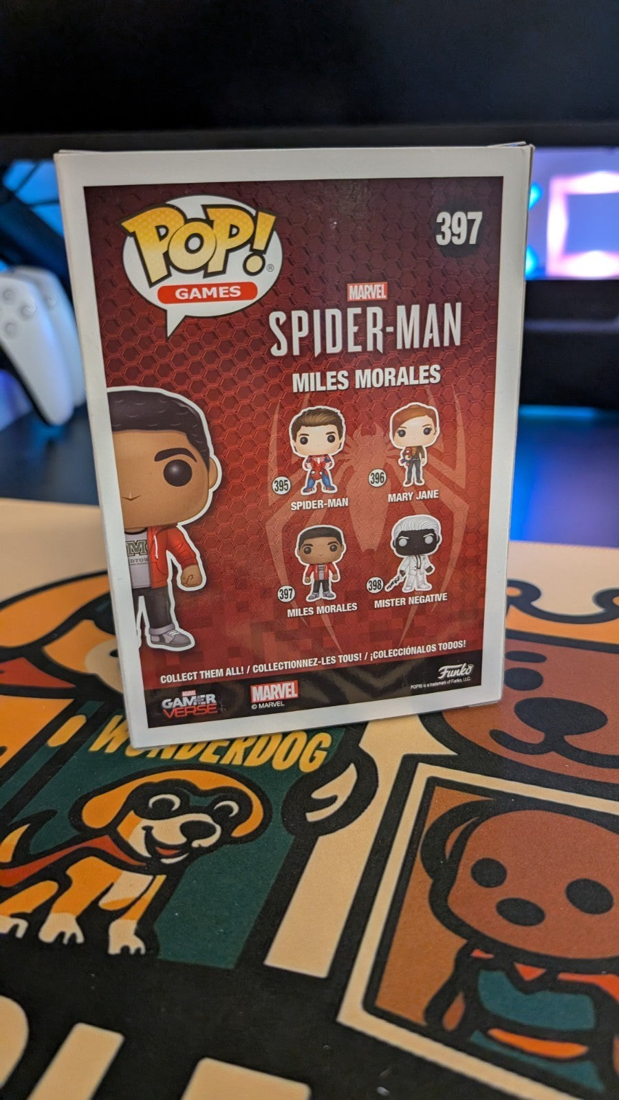 Miles Morales Spiderman Playstation Funko Pop #397 Marvel Spider-Man