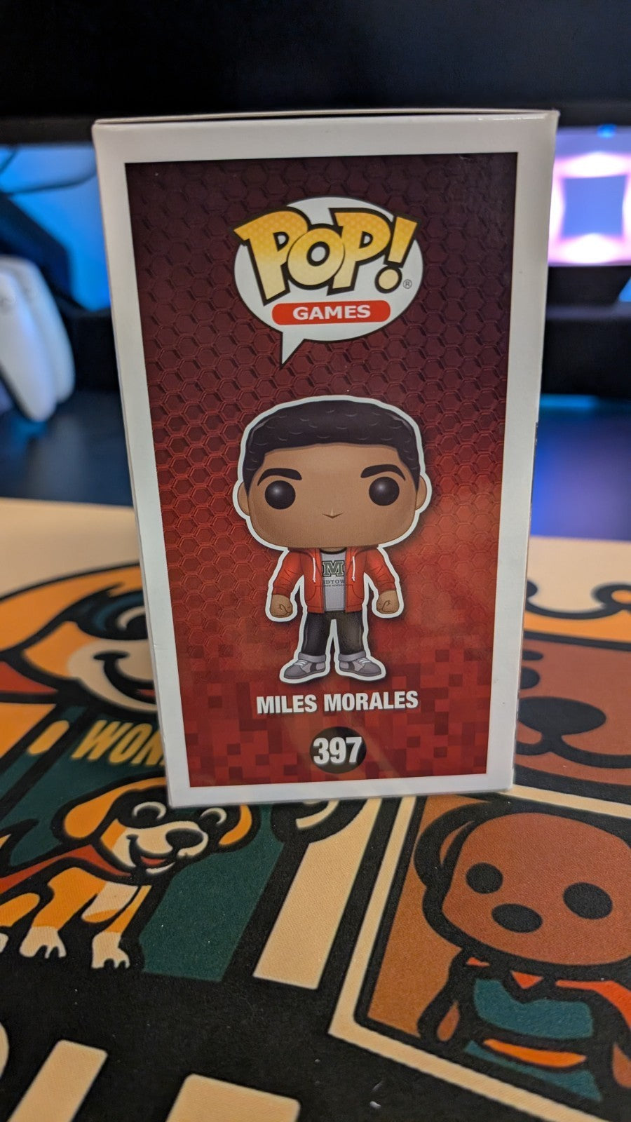 Miles Morales Spiderman Playstation Funko Pop #397 Marvel Spider-Man