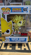 Funko Pop! Games Sonic the Hedgehog #923 Super Sonic SIGNED By Wally Wingert