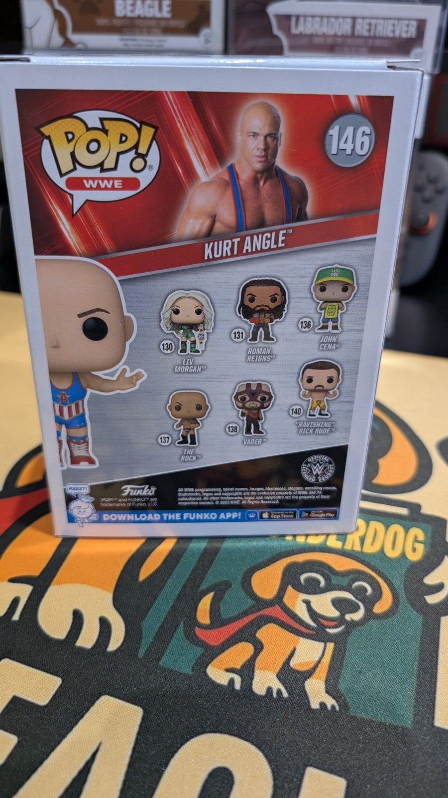 Kurt Angle Autographed Funko Pop #146 Signed JSA COA WWE WWF TNA Wrestling
