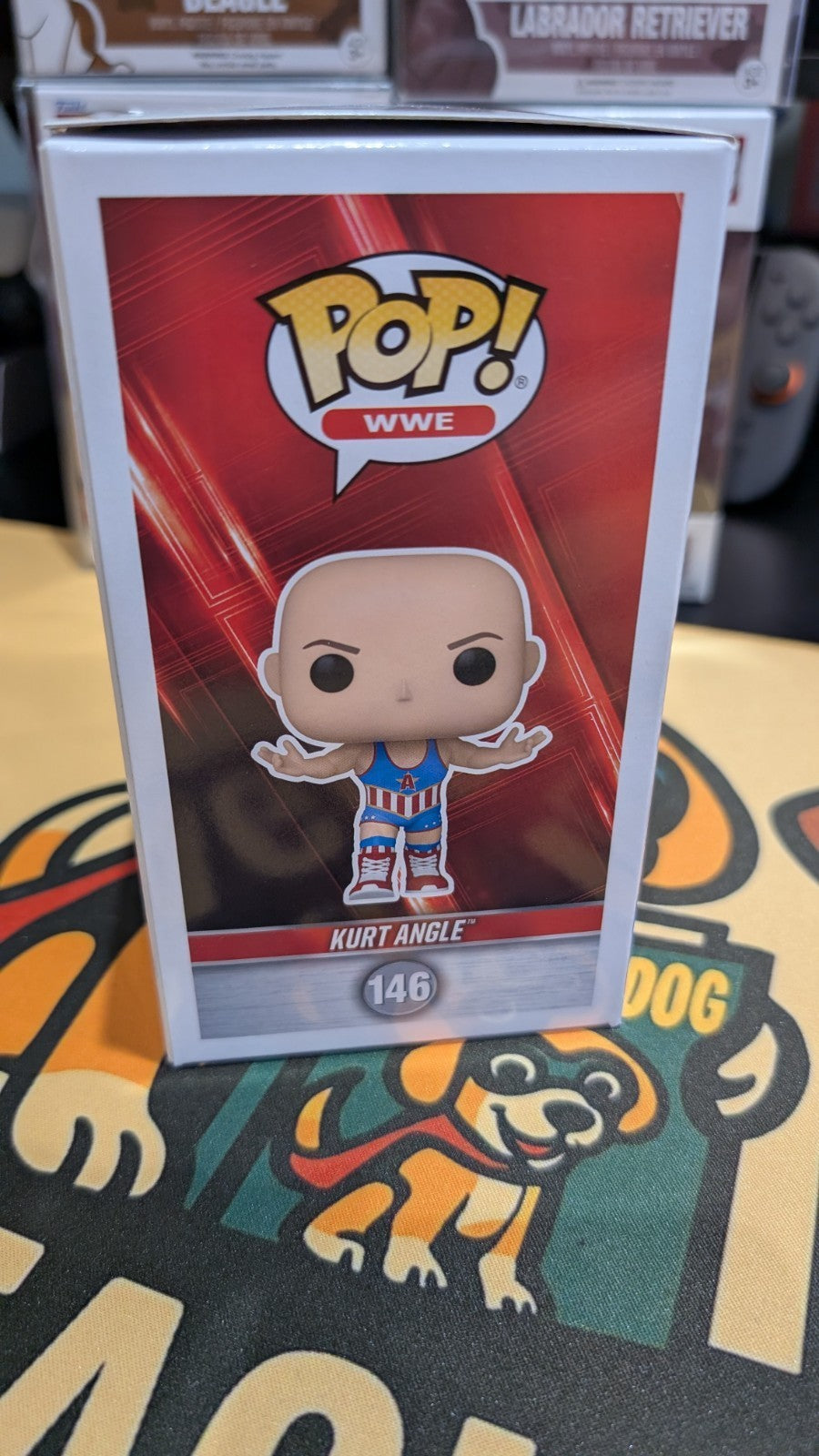 Kurt Angle Autographed Funko Pop #146 Signed JSA COA WWE WWF TNA Wrestling