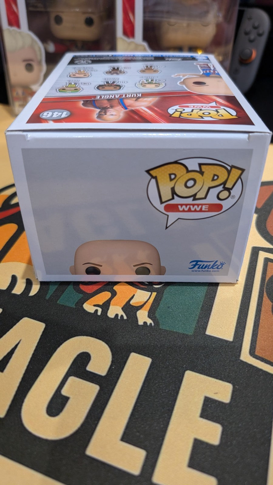 Kurt Angle Autographed Funko Pop #146 Signed JSA COA WWE WWF TNA Wrestling