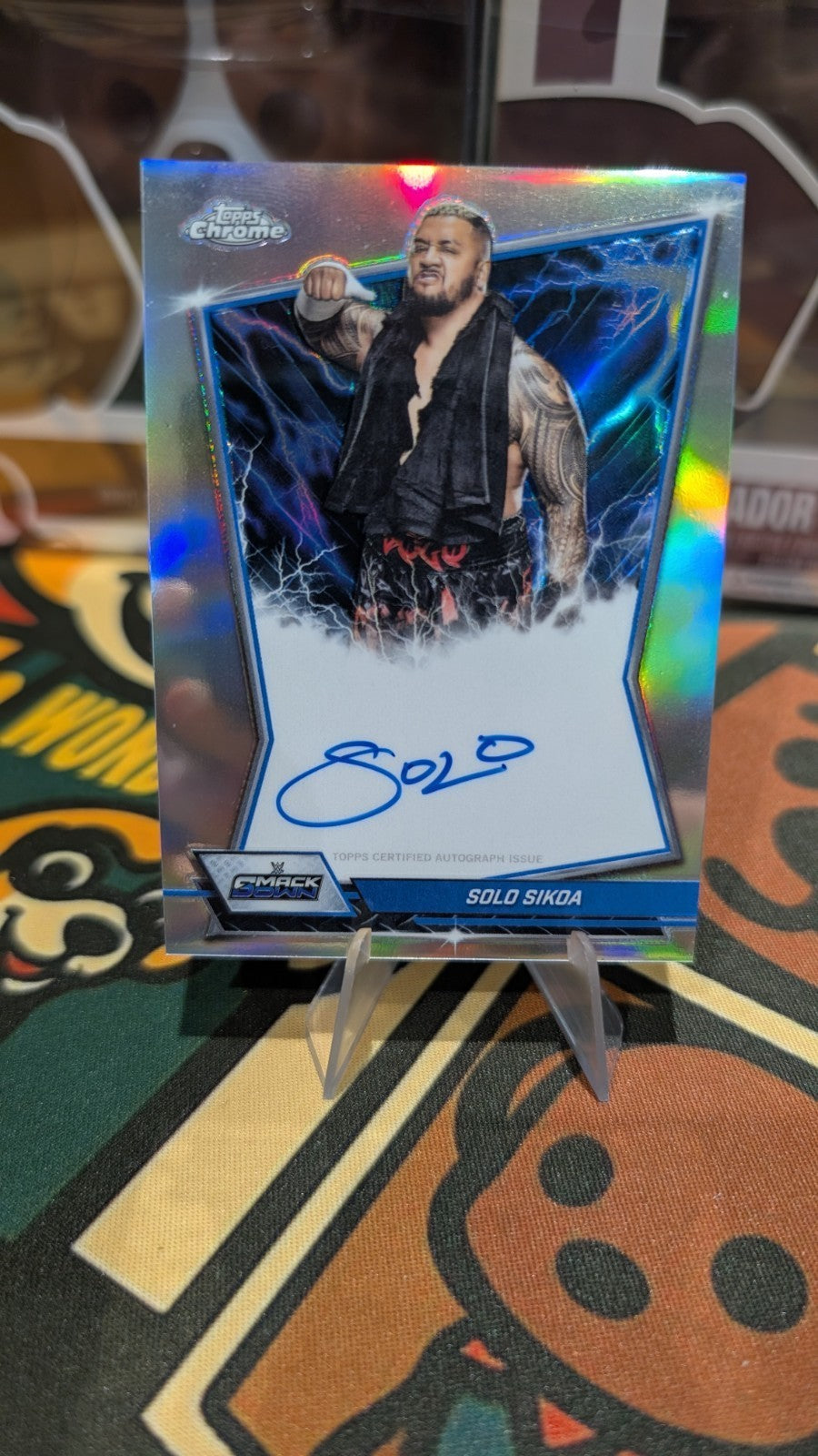 2026 Topps Chrome WWE SmackDown Signed Solo Sikoa Autograph BBA- SOL