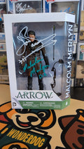 Signed John Barrowman DC Arrow TV Series Action Figure #12 Malcolm Merlyn SWAU