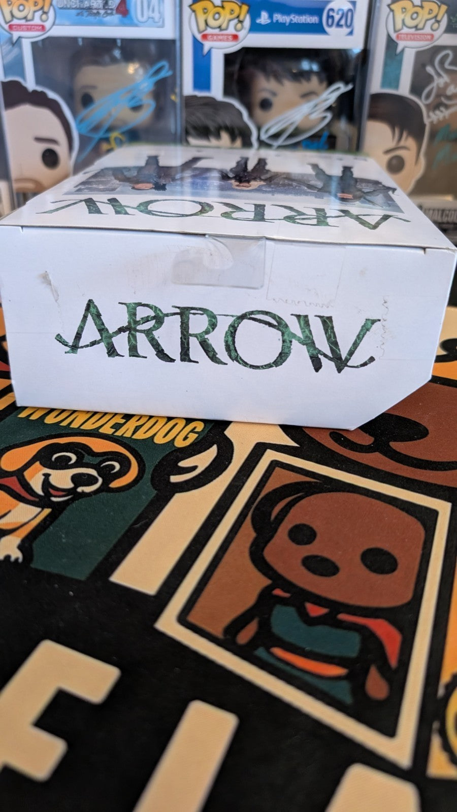 Signed John Barrowman DC Arrow TV Series Action Figure #12 Malcolm Merlyn SWAU