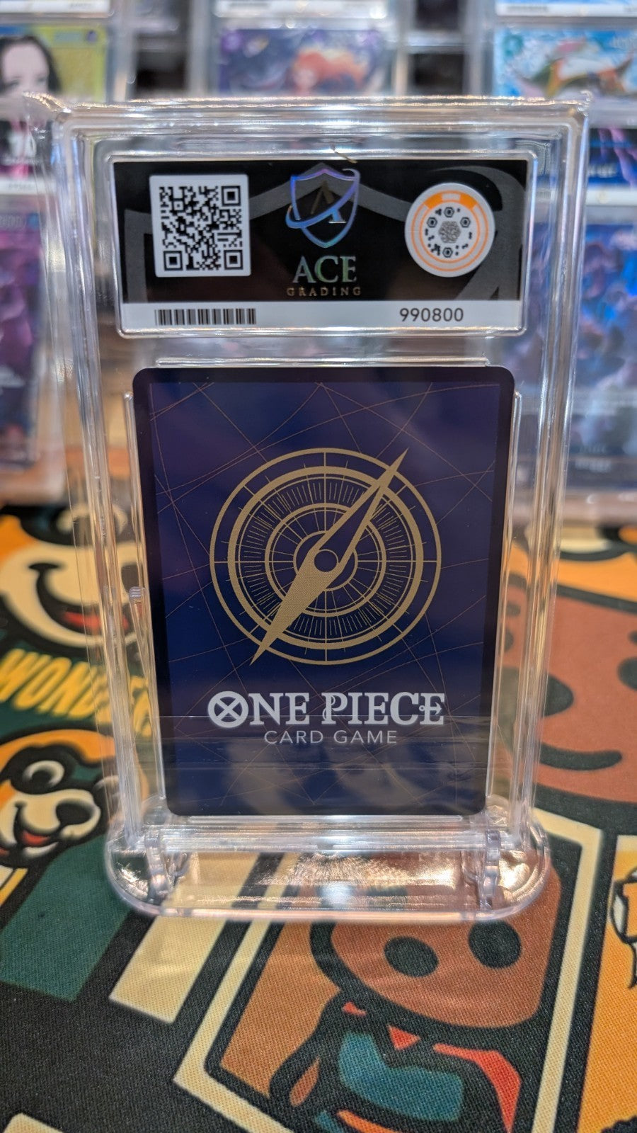 One Piece English Shanks OP06-007 Alt Art SR ACE Grading 10 Gem Mint