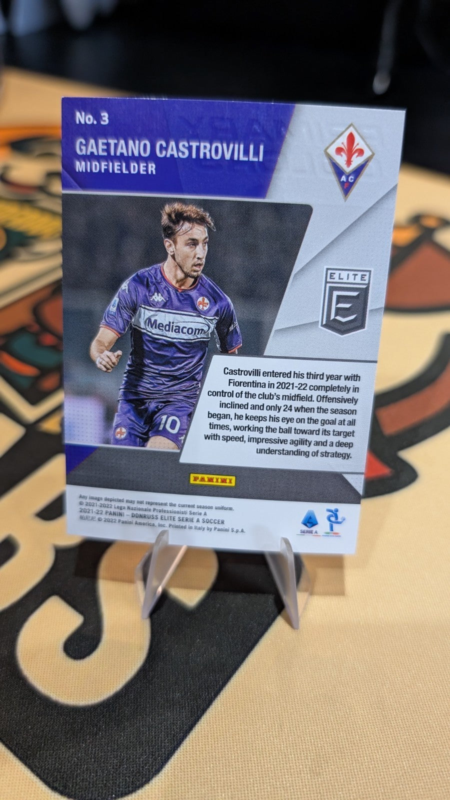 Panini Elite Donruss 2021-22 Serie A #3 Gaetano Castrovilli Primary Colors