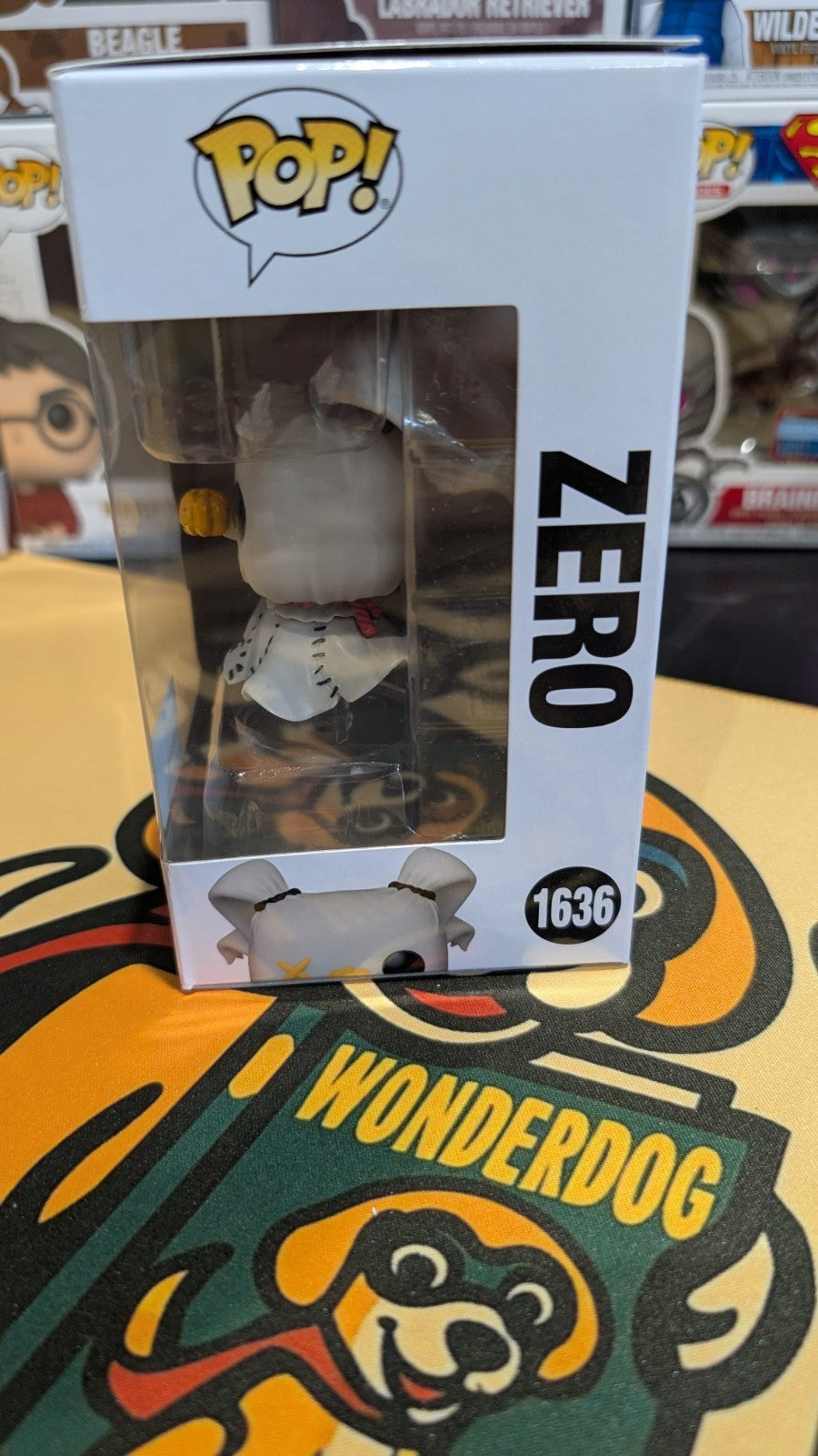 Funko POP! The Nightmare Before Christmas 1636 Zero (Patchwork) (Glow) NEW BNIB