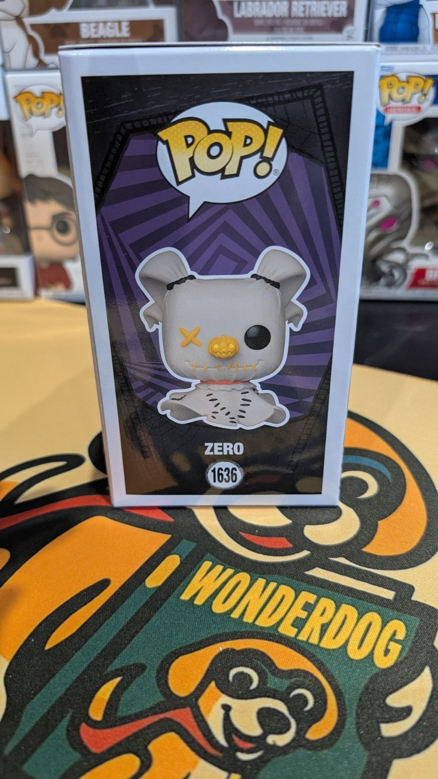Funko POP! The Nightmare Before Christmas 1636 Zero (Patchwork) (Glow) NEW BNIB