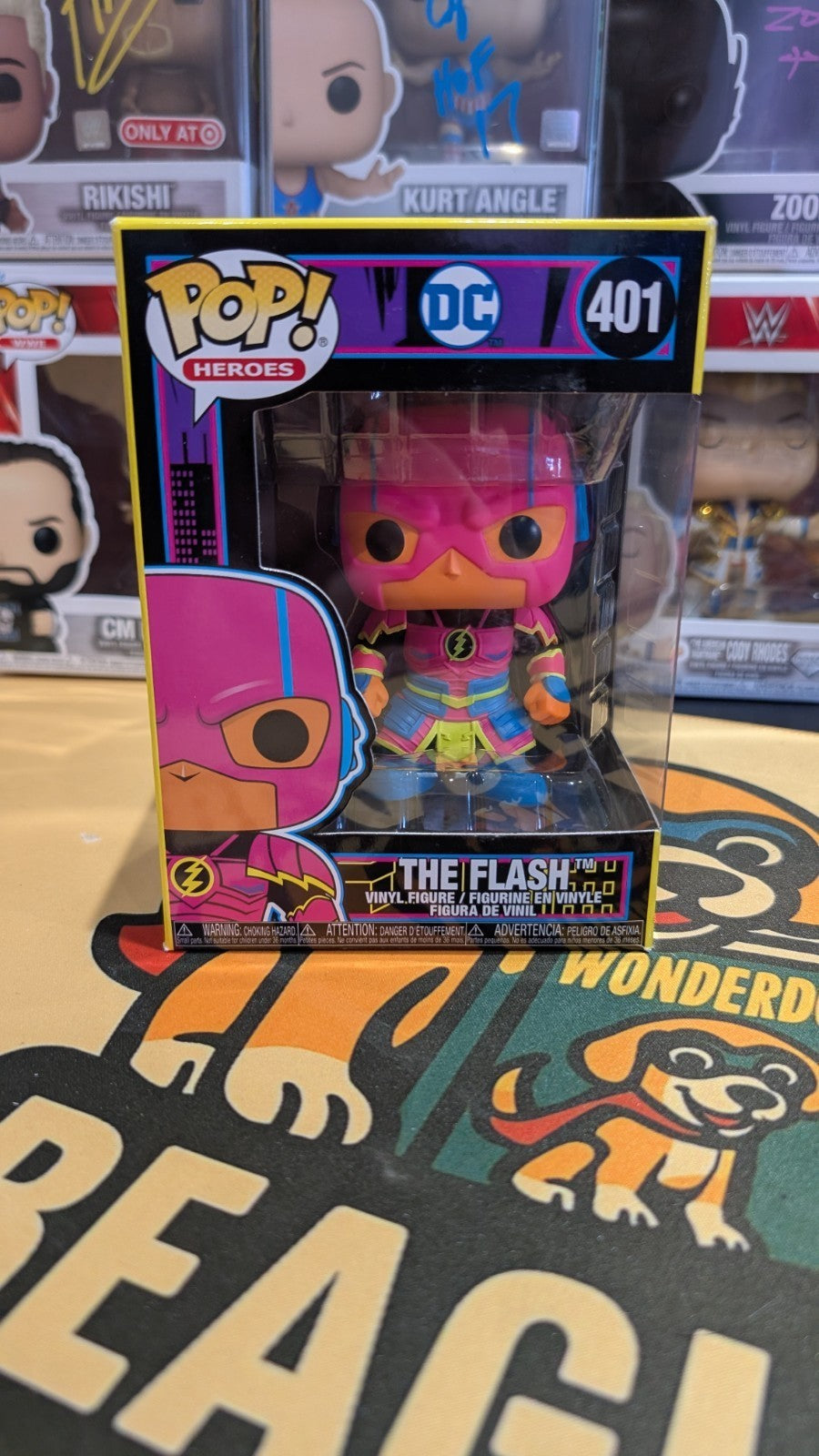 Funko Pop! Dc The Flash Black Light #401 Asia Exclusive RARE