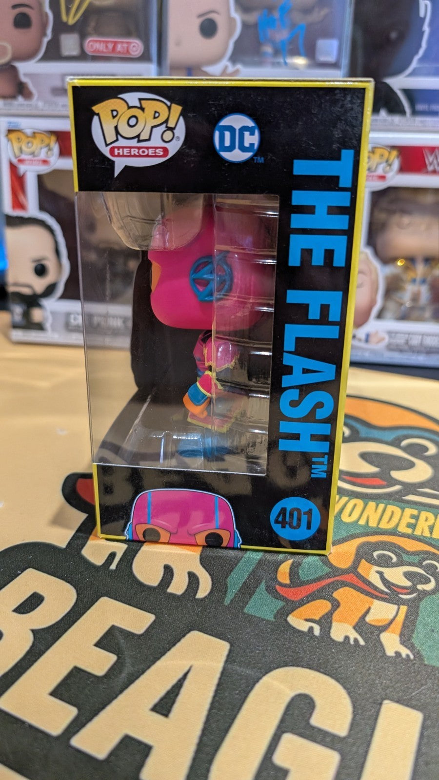 Funko Pop! Dc The Flash Black Light #401 Asia Exclusive RARE