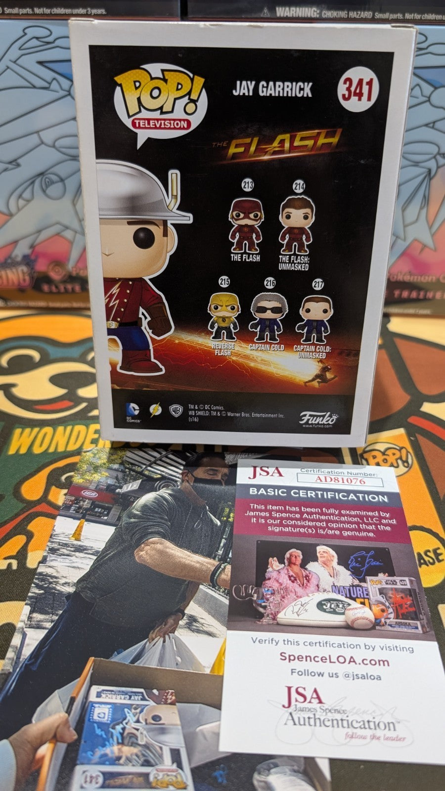 John Wesley Shipp Signed The Flash JAY GARRICK Funko Pop 341 JSA COA