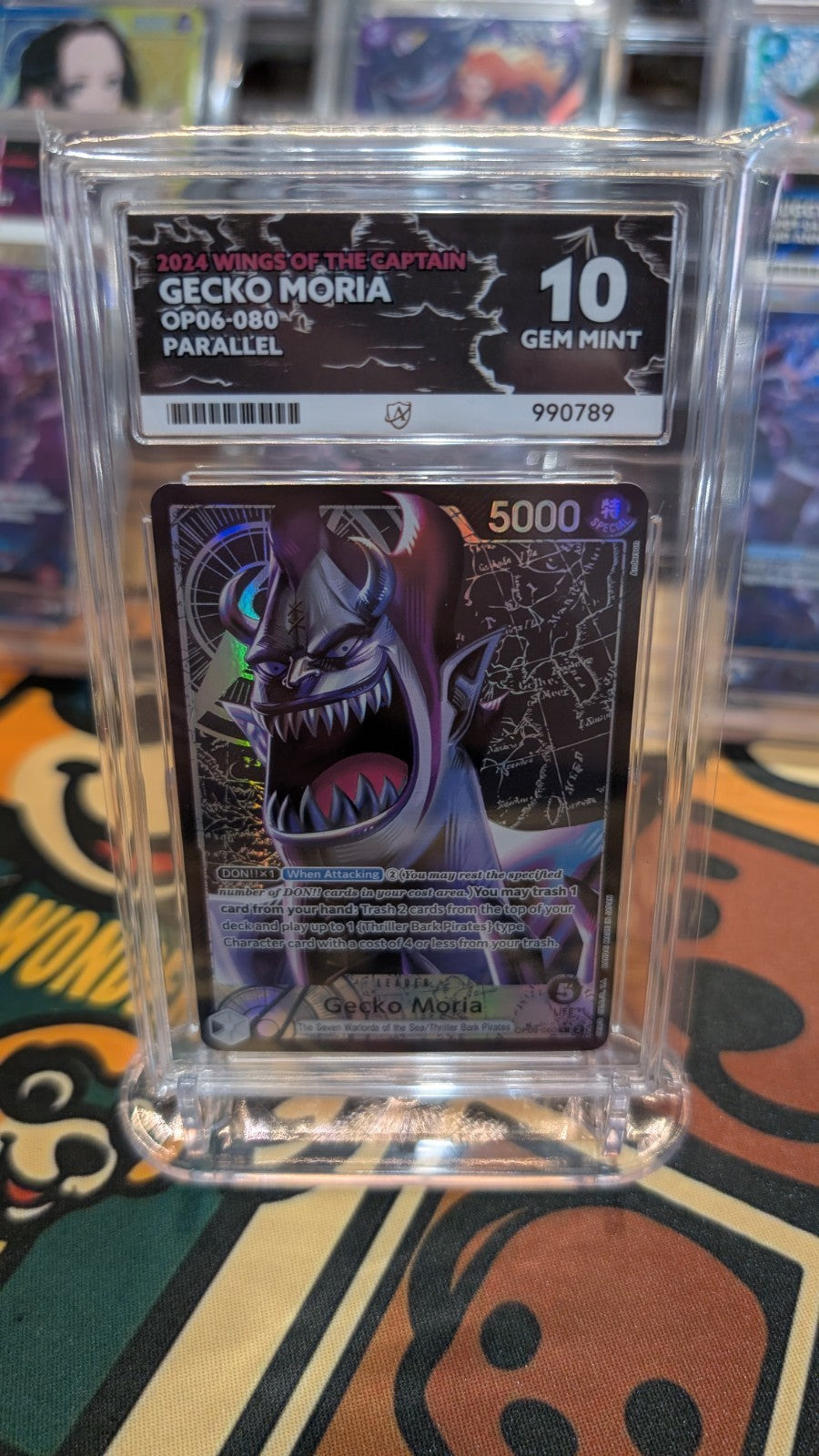2024 OP06 Gecko Moria OP06-080 Parallel Alt Art Leader ACE 10 All 10 Subs