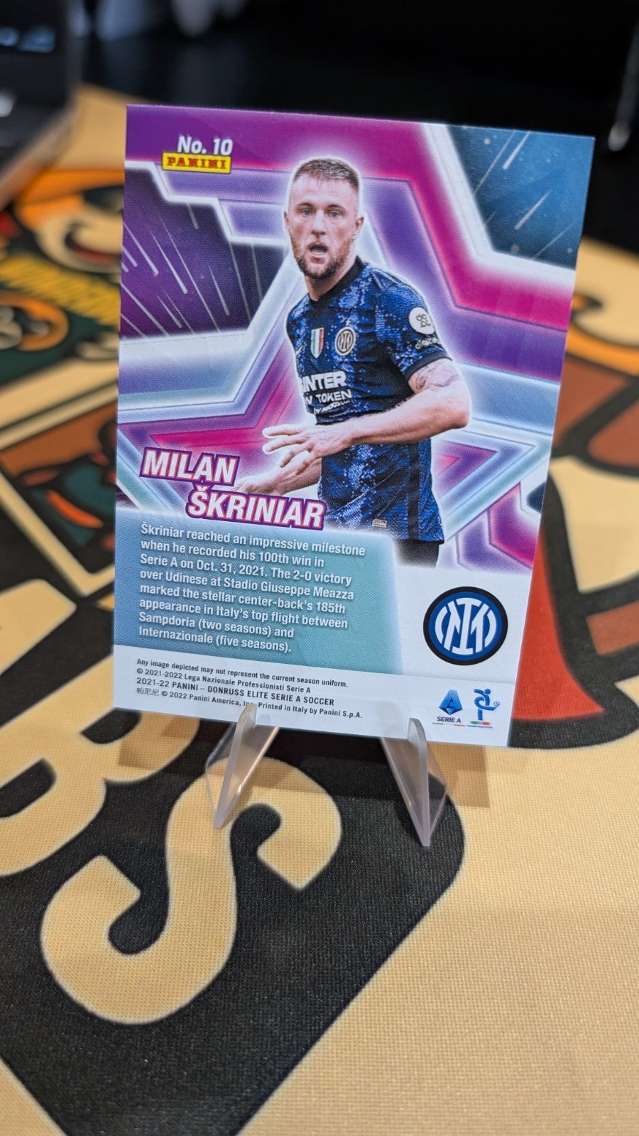Panini Donruss 2021-22 Serie A #10 Inter Milan Skriniar Star Status