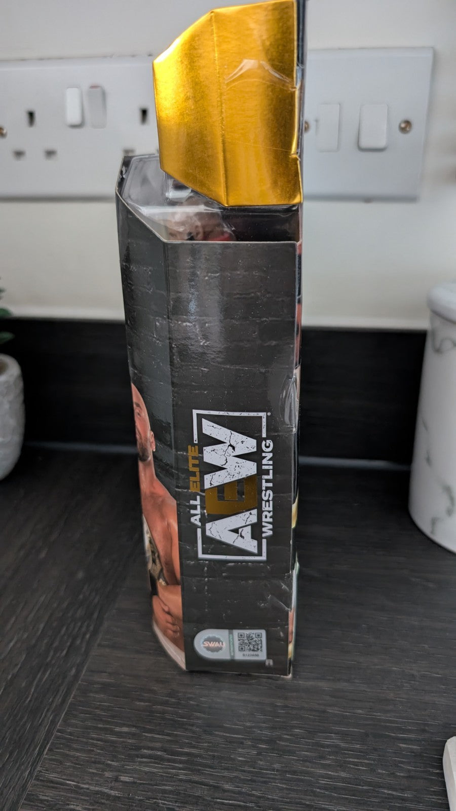 AEW Unrivaled Series 7 Dax Harwood Signed Wrestling Figure with SWAU COA WWE FTR