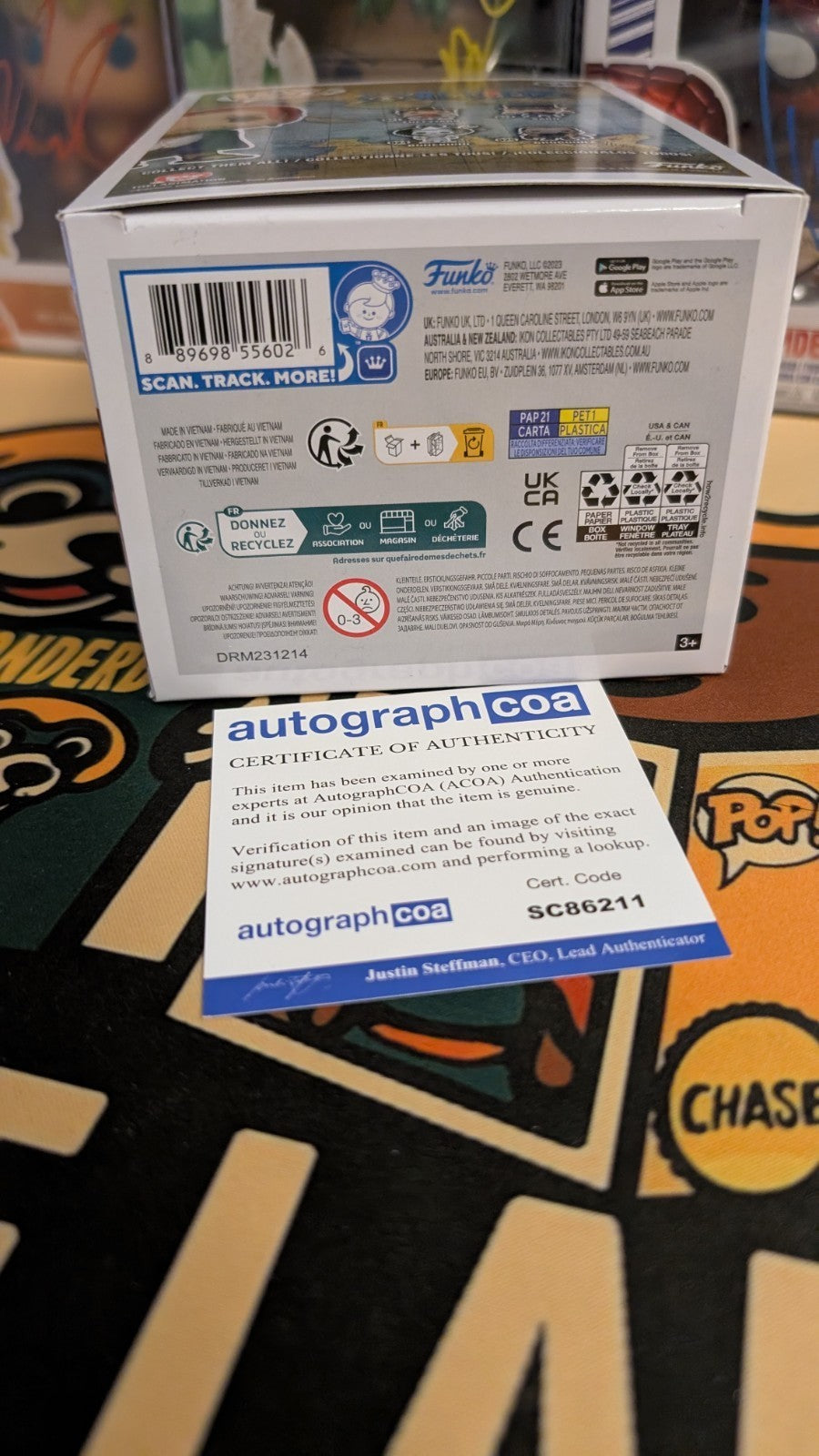 Funko Pop! Vinyl: One Piece - Shanks - Signed By Peter Gadiot ACOA #939