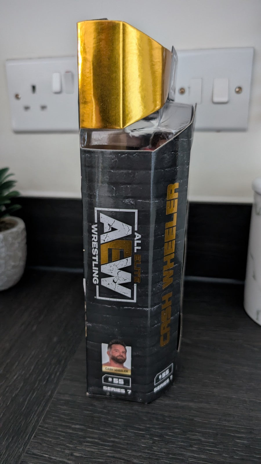 AEW Unrivaled Series 7 Cash Wheeler Signed Wrestling Figure SWAU COA WWE FTR