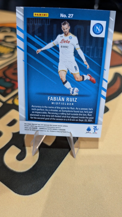 2021-22 Panini Donruss Elite Serie A Napoli Spellbound Fabian Ruiz