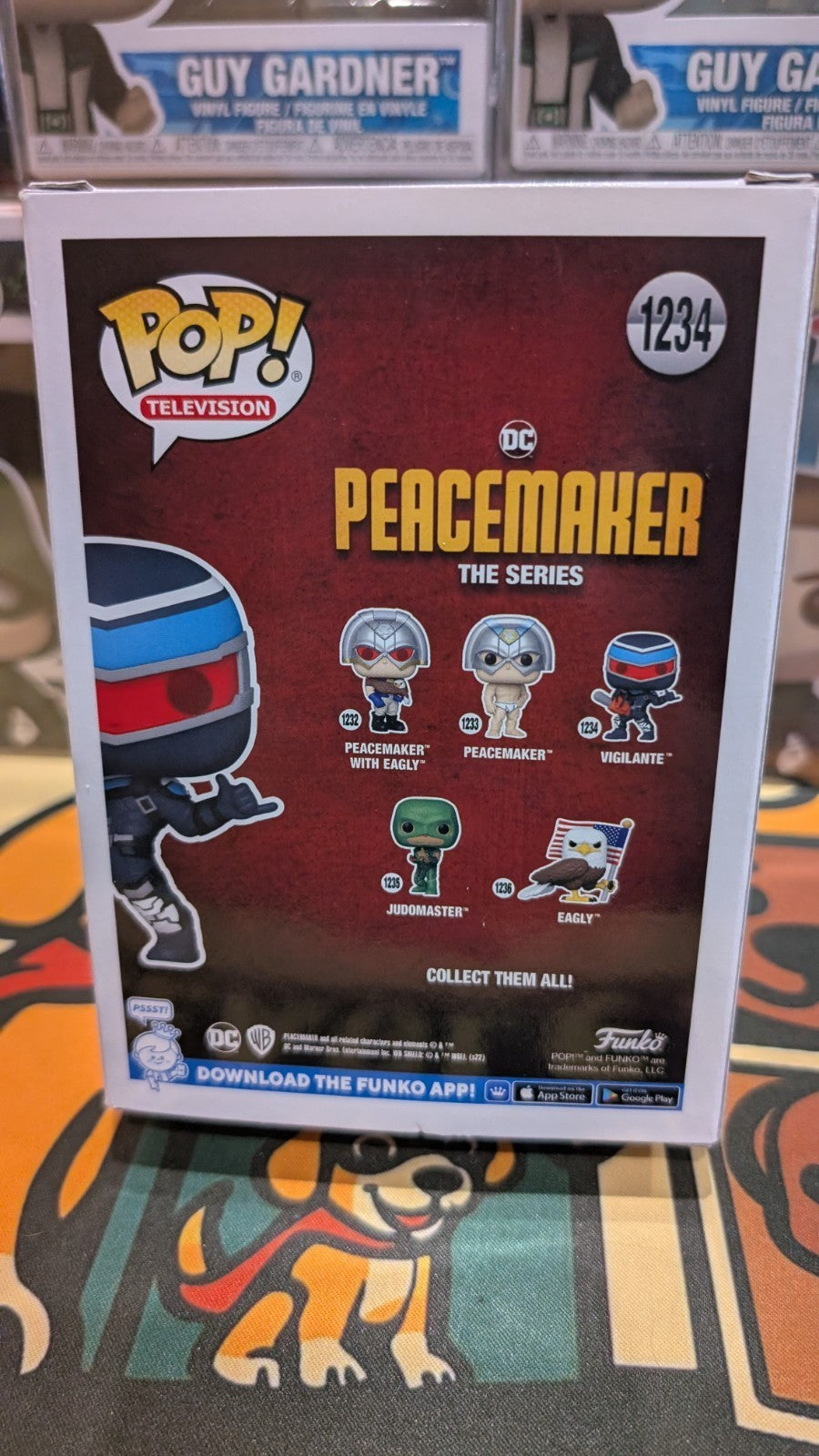Funko Pop Peacemaker Vigilante #1234 Signed by Freddie Stroma SWAU COA