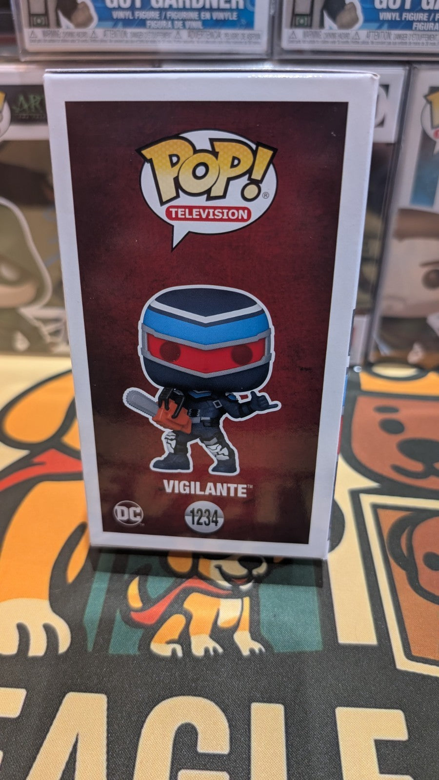 Funko Pop Peacemaker Vigilante #1234 Signed by Freddie Stroma SWAU COA