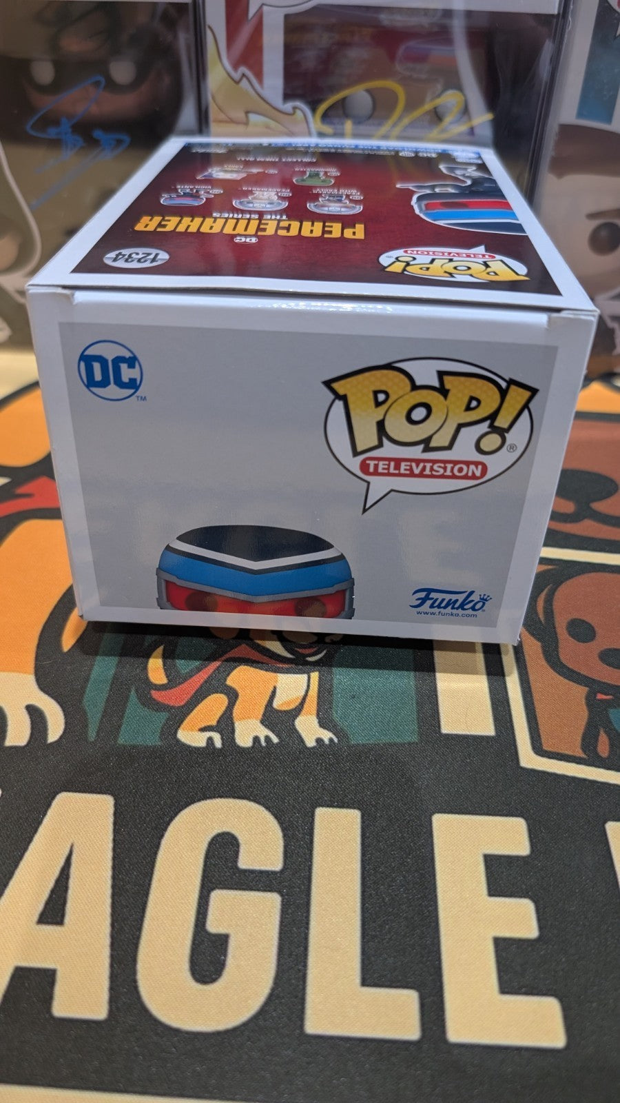 Funko Pop Peacemaker Vigilante #1234 Signed by Freddie Stroma SWAU COA