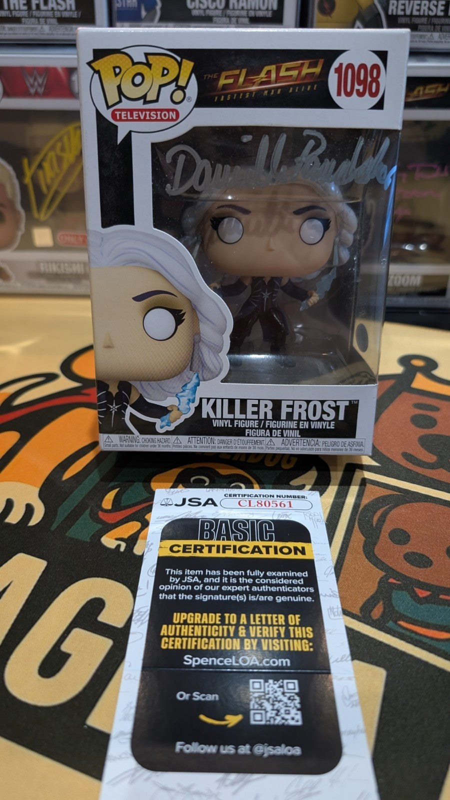 The Flash Killer Frost 712 Signed JSA COA Funko Pop Danielle Panabaker