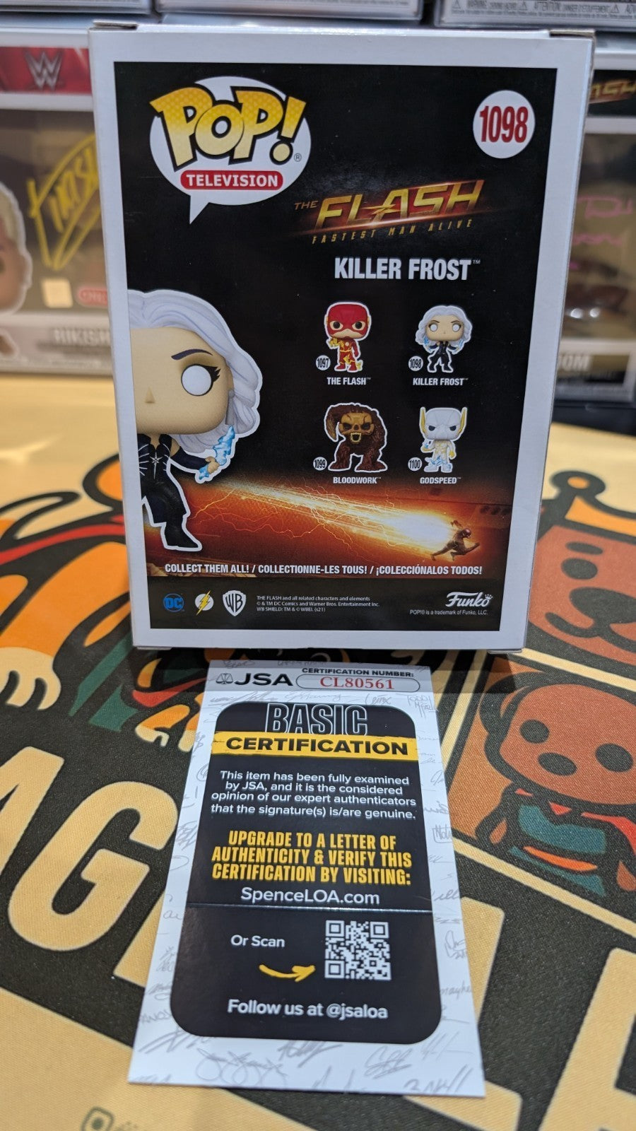 The Flash Killer Frost 712 Signed JSA COA Funko Pop Danielle Panabaker
