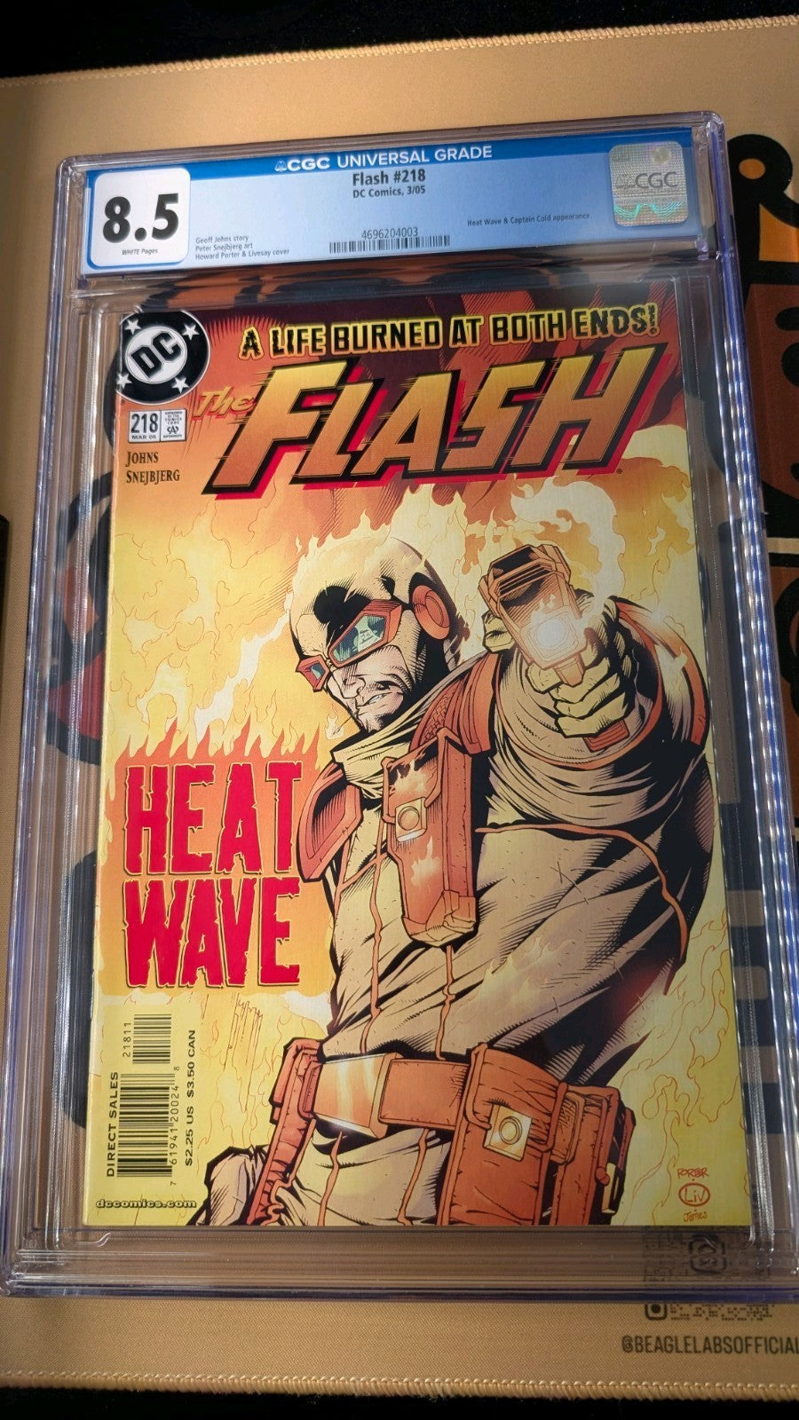DC THE FLASH #218 Heatwave Cover GRADED Comic CGC 8.5