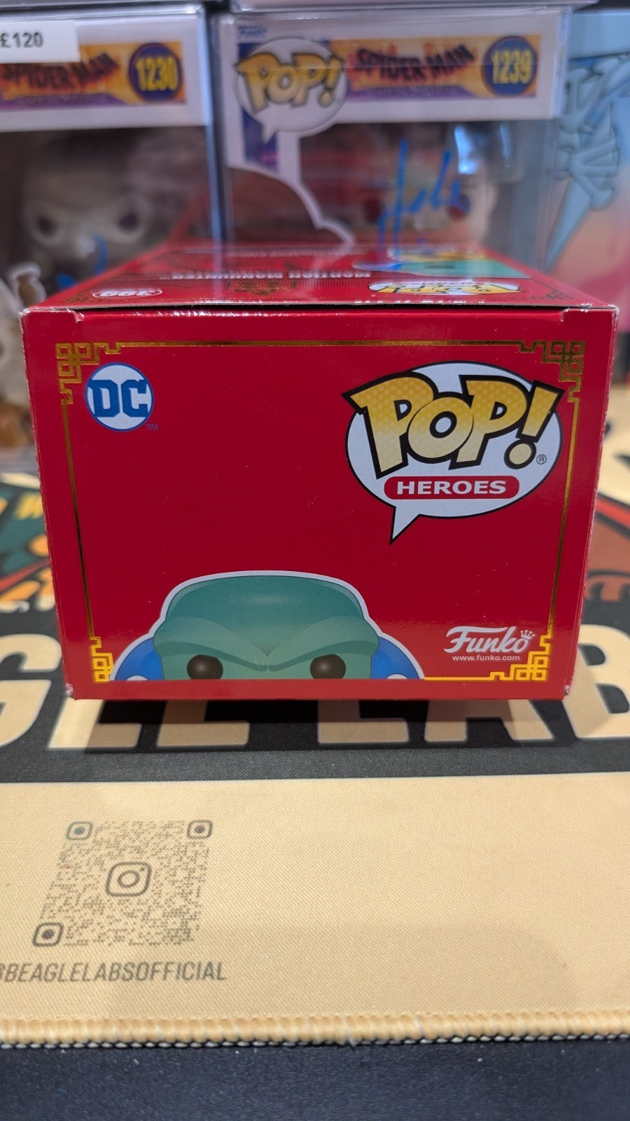 David Harewood Signed Martian Manhunter Supergirl Funko Pop SWAU COA Arrow Flash
