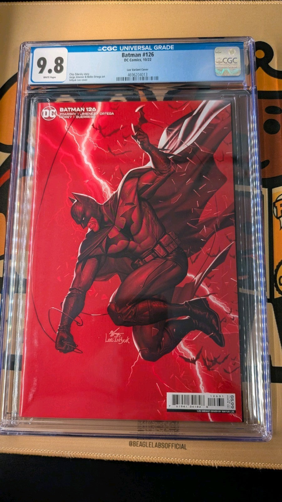 Batman #126 (Oct 2022) Lee Variant Cover CGC 9.8 ~ White Pages DC Comics