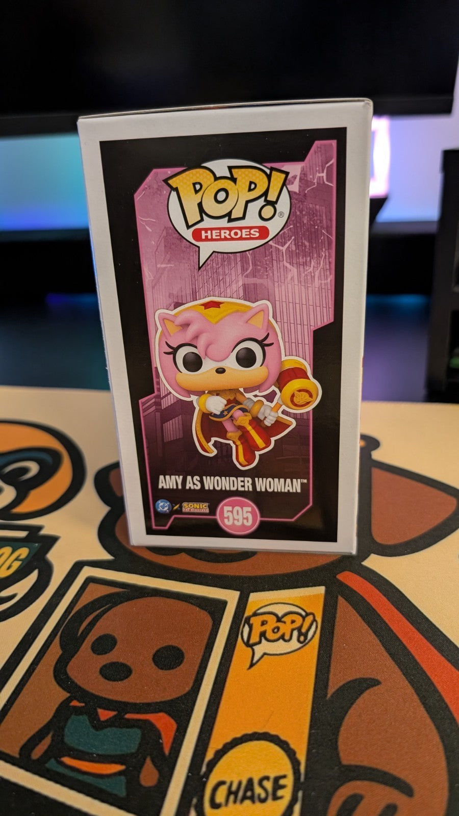 Funko Pop! Heroes DC x Sonic – Amy as Wonder Woman #595 Vinyl Figure
