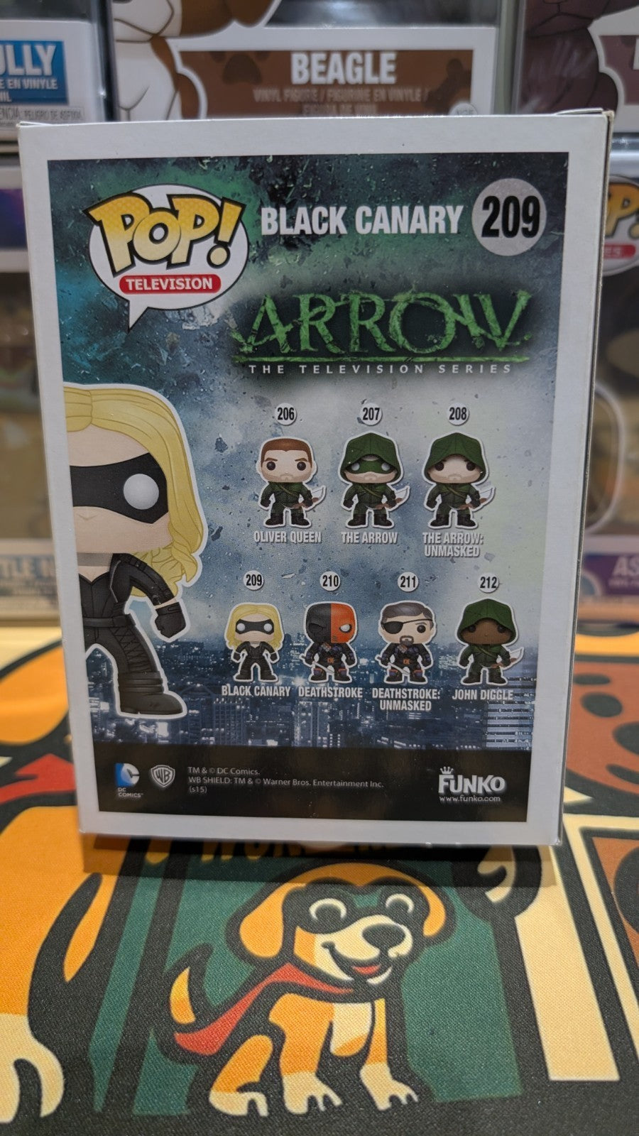 Funko Pop Arrow Black Canary 209 Signed By Caity Lotz SWAU COA DC CW Legends