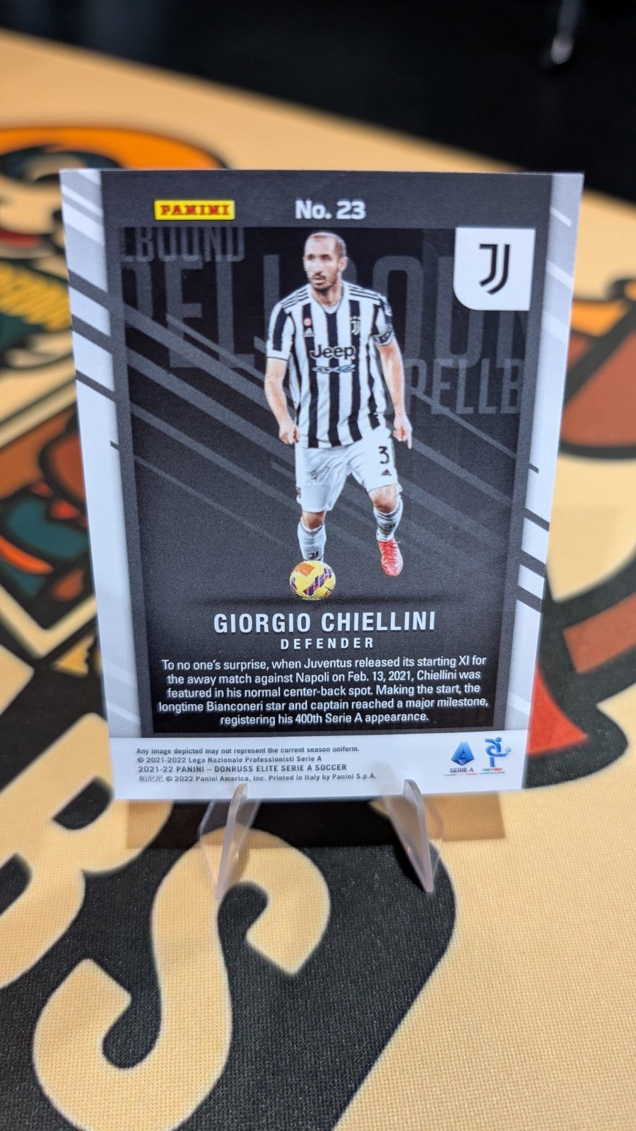2021-22 Panini Donruss Elite Serie A Juventus Turin Spellbound Giorgio Chiellini